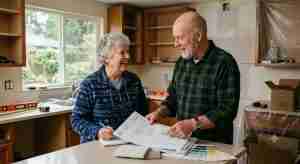 Couple discussing Leisure World Renovation values