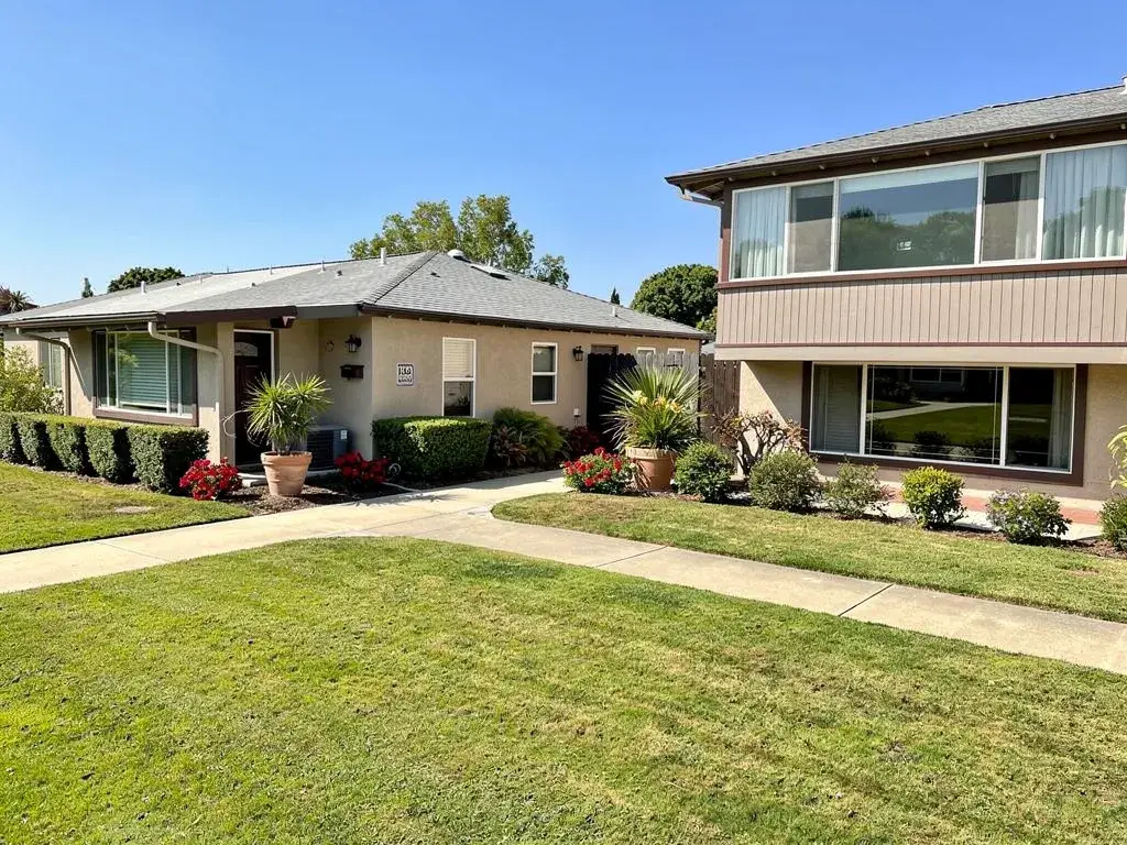 Mutual 12 home in Leisure World Seal Beach, California, featuring stock cooperative shares and architectural